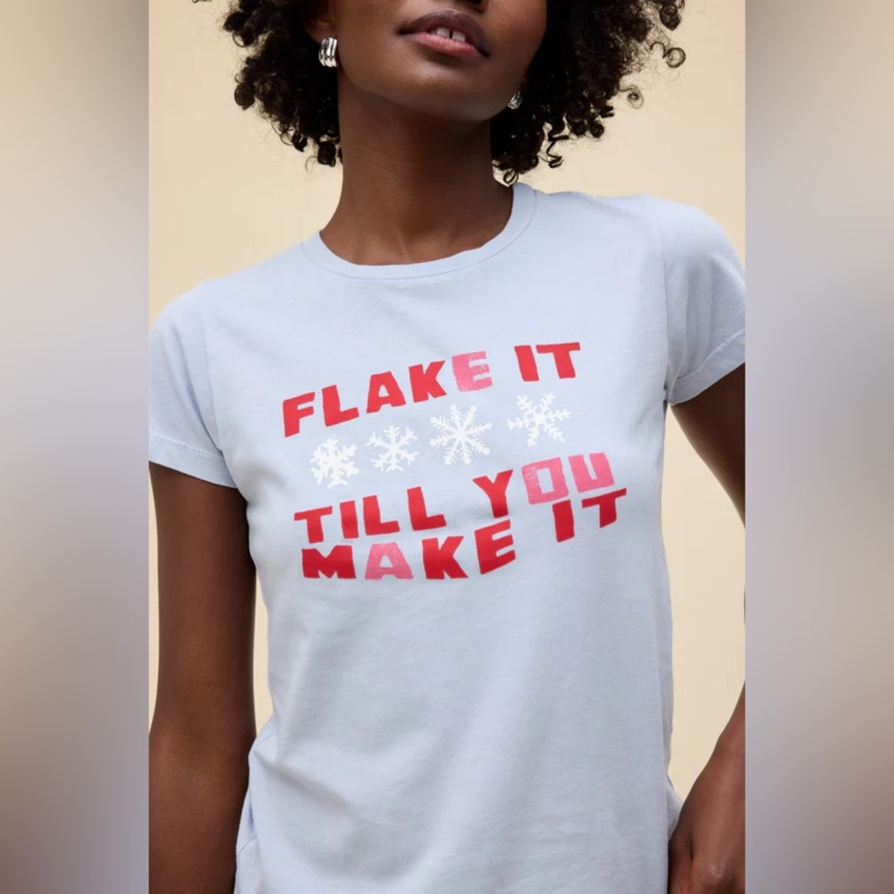 Daydreamer FLAKE IT TILL YOU MAKE IT HEADLINER TEE Size Small NWT - Picture 2 of 6